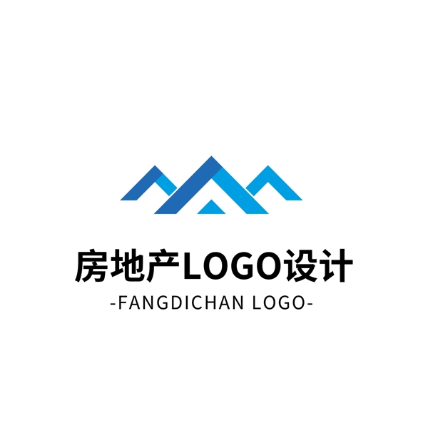 簡約大氣創(chuàng)意房地產(chǎn)logo標志設(shè)計