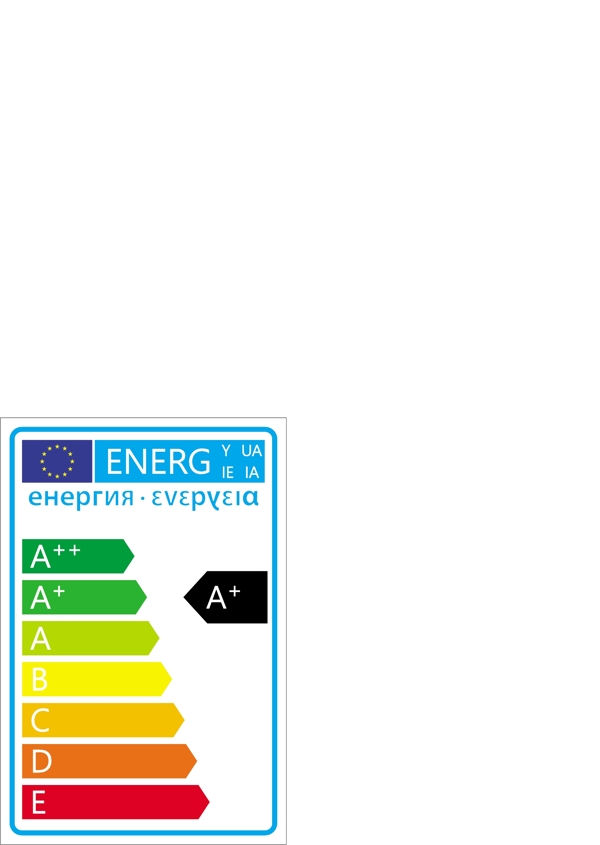 欧盟能源标签能源贴纸图片