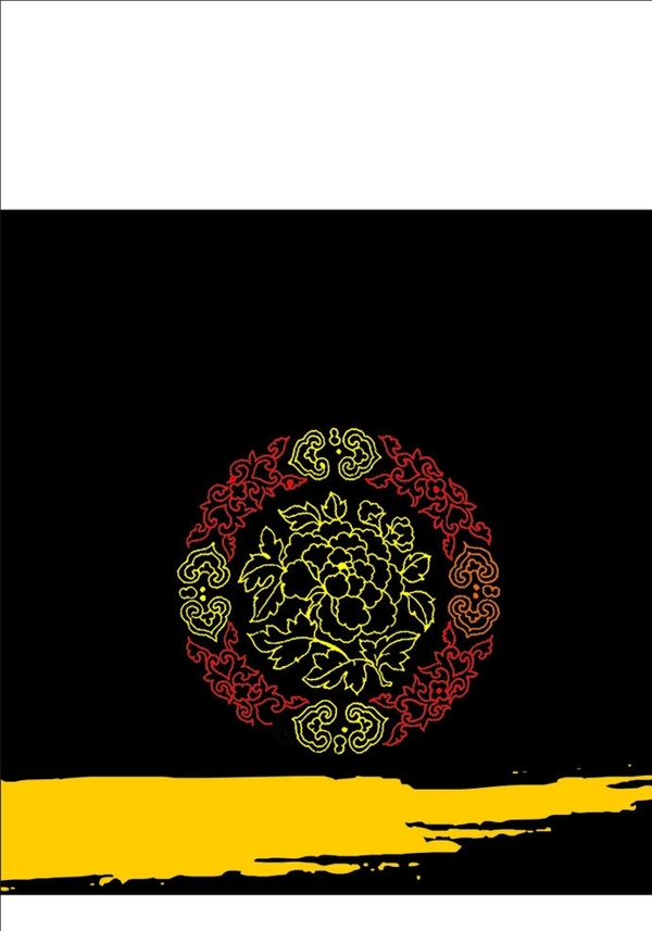 矢量花紋圖片