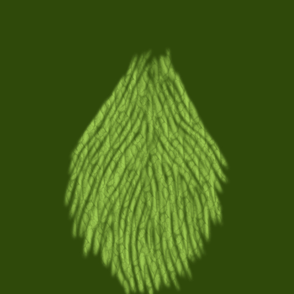 石头绿色植物模型
