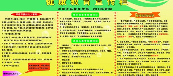 健康教育宣傳欄圖片