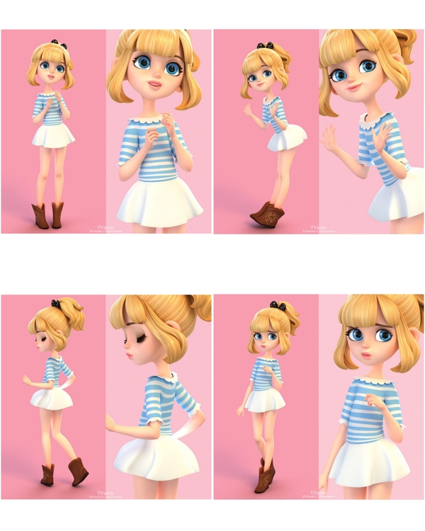 可愛的小女生