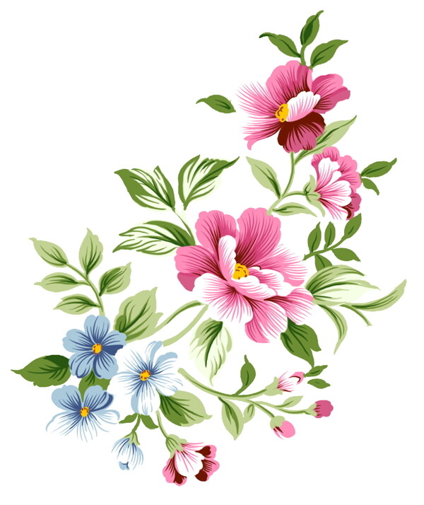 花草插圖花紋圖案0168
