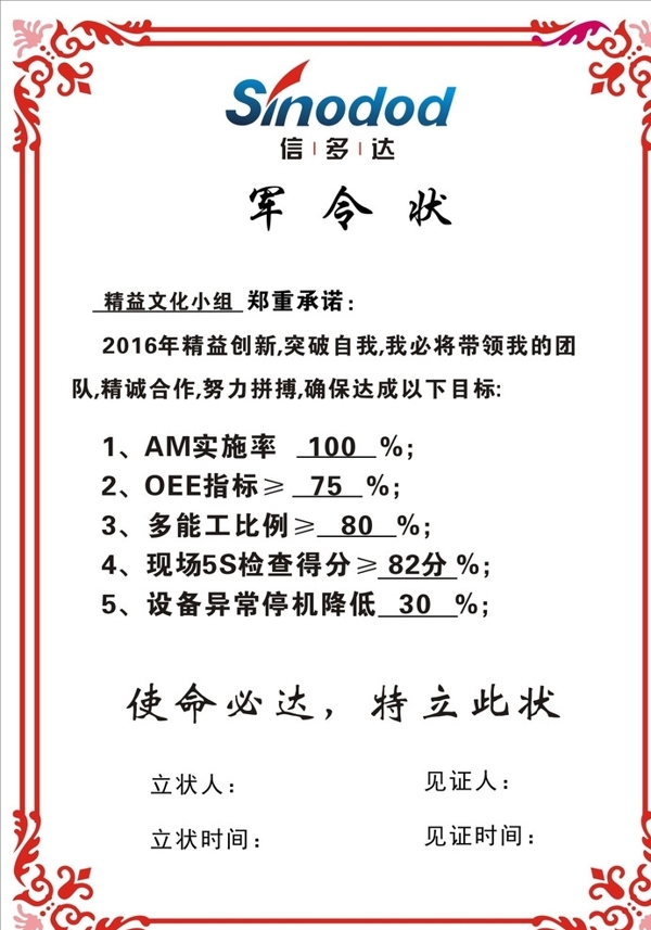 軍令狀