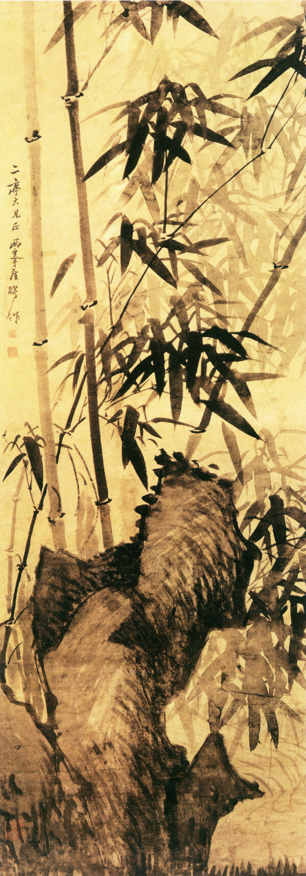 手绘竹子素材图片