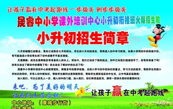 小升初招生簡(jiǎn)章圖片