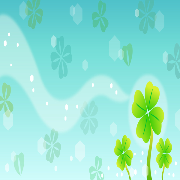 夏季植物清新背景
