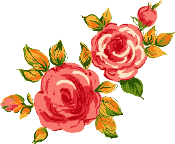 紅色玫瑰花