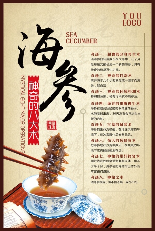 海參神奇的術(shù)樣板