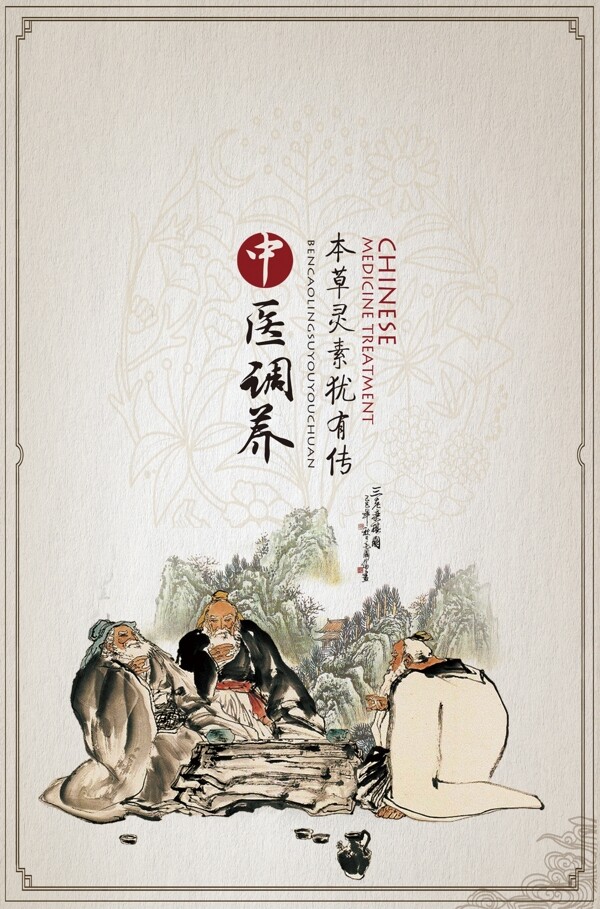 中醫(yī)風(fēng)海報
