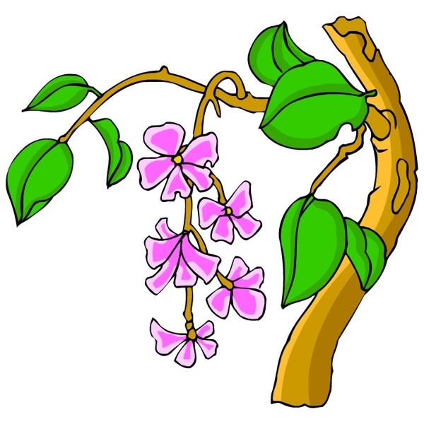 花卉古典插畫