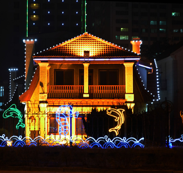 城市夜景圖片