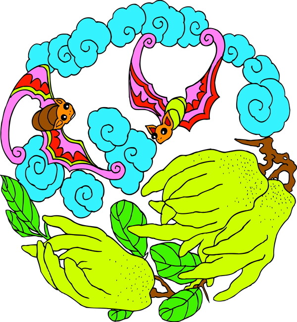 鳥(niǎo)獸吉祥插圖裝飾