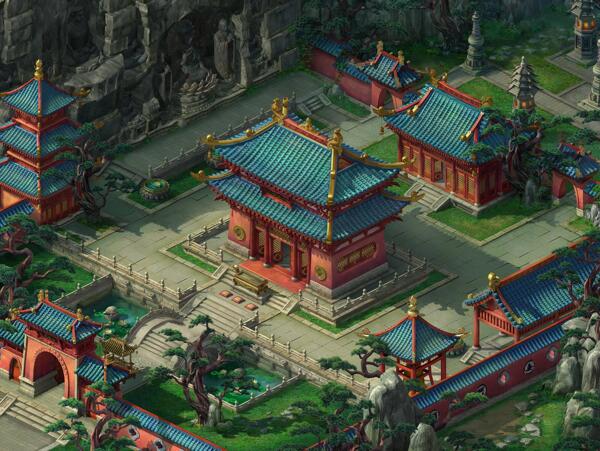 游戲場(chǎng)景古代主城圖片