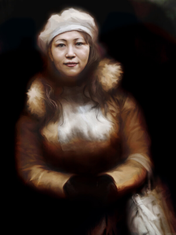 人物油畫圖片