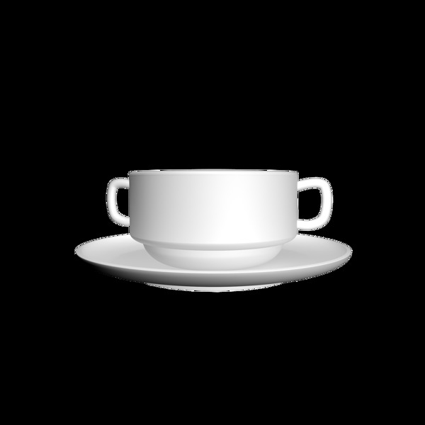 c4d实物3D白色咖啡杯