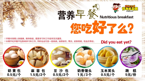 早餐燈箱