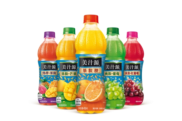 果粒橙飲料瓶子