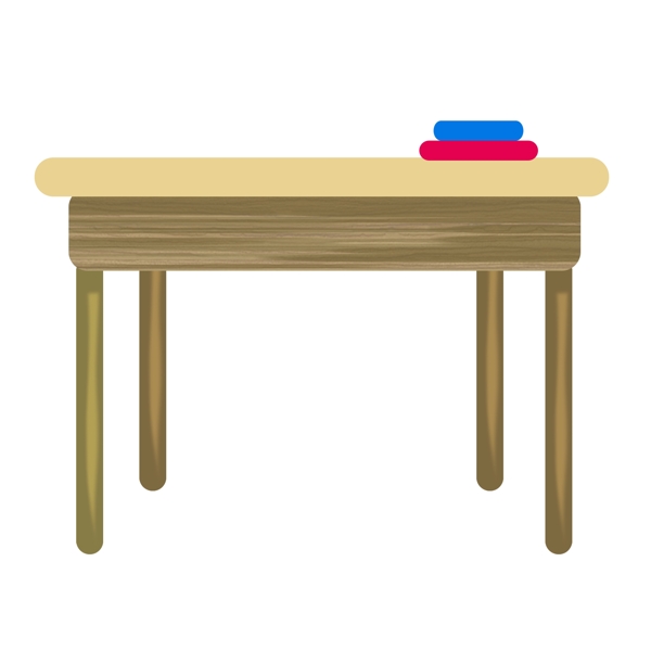 黄色桌面木质纹理插图