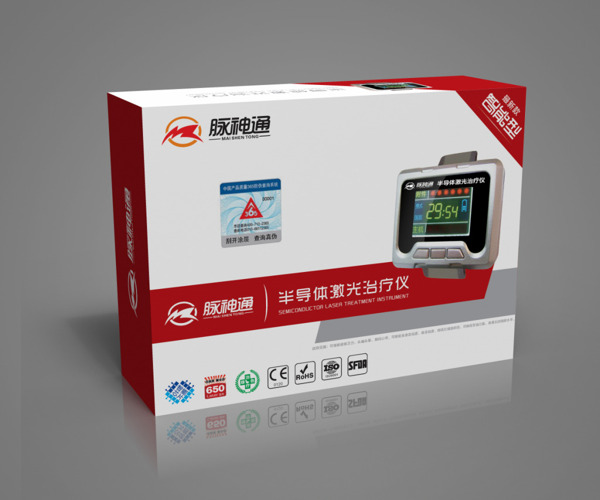 激光半導(dǎo)體治療儀包裝展開圖