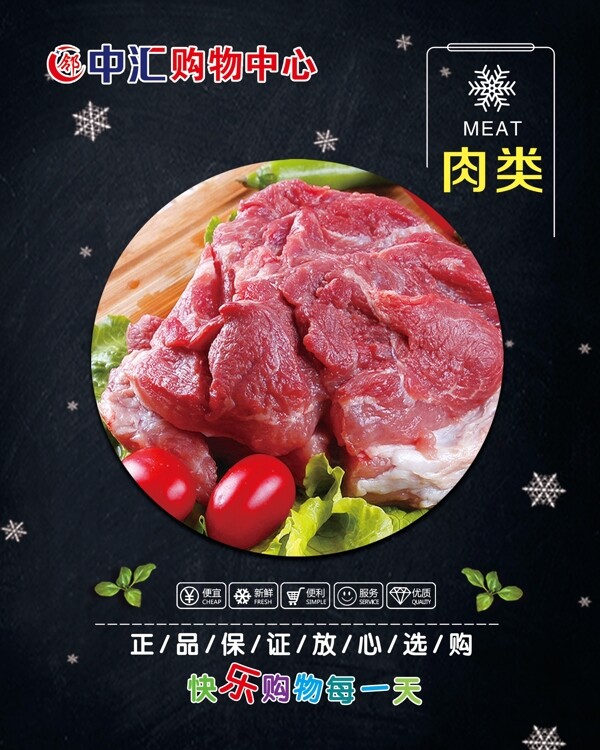 肉类超市广告图片