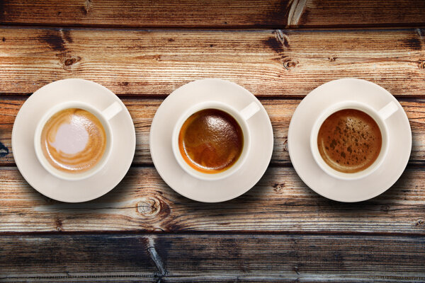 三杯咖啡图片