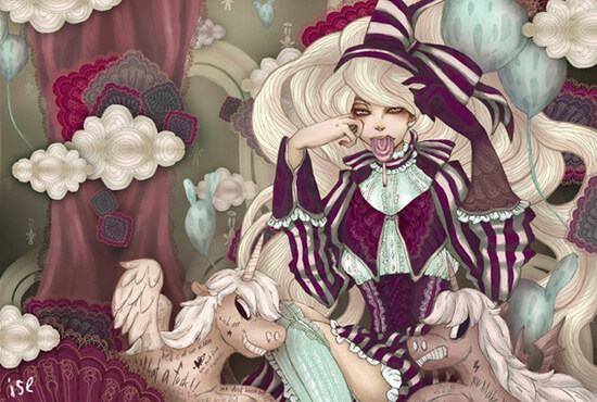 位圖插畫CG插畫人物少女免費(fèi)素材