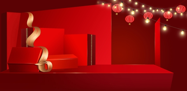 網(wǎng)頁(yè)banner紅色背景