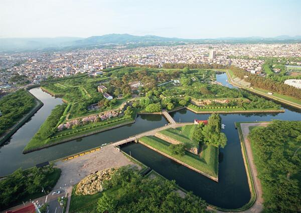 北海道新型城市俯瞰图片