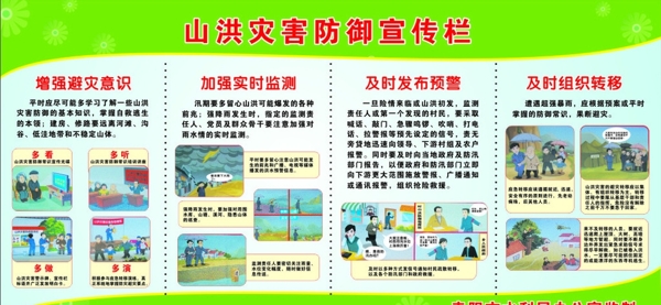 山洪宣傳欄圖片