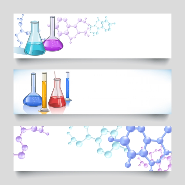 化学横幅背景图片