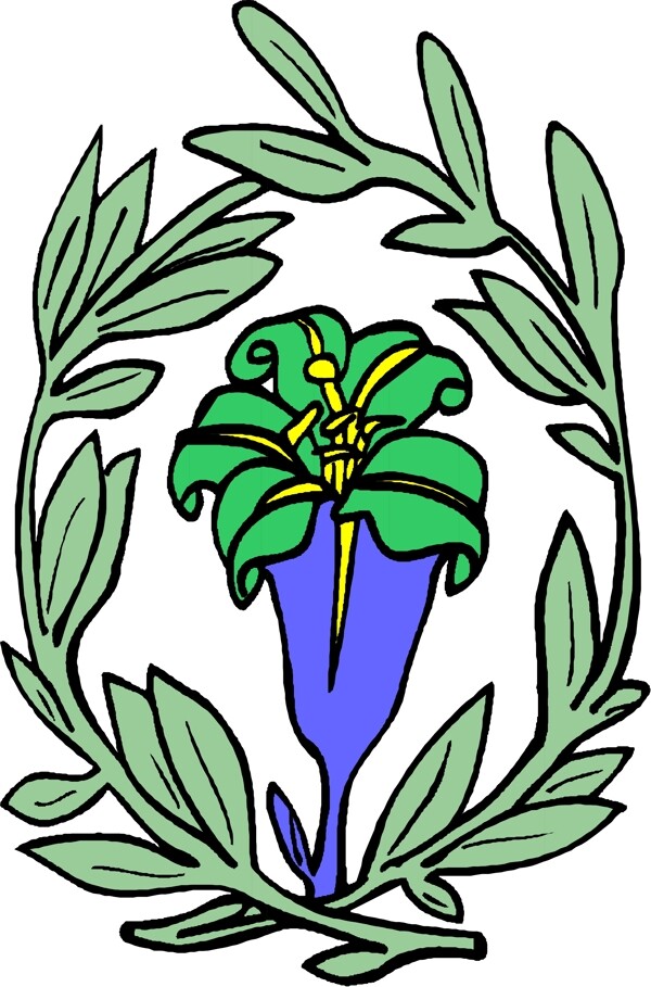 花草花紋裝飾EPS