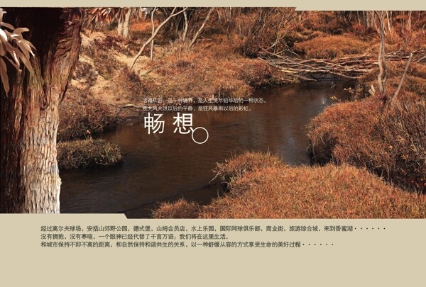PSD暢想畫冊封面素材下載