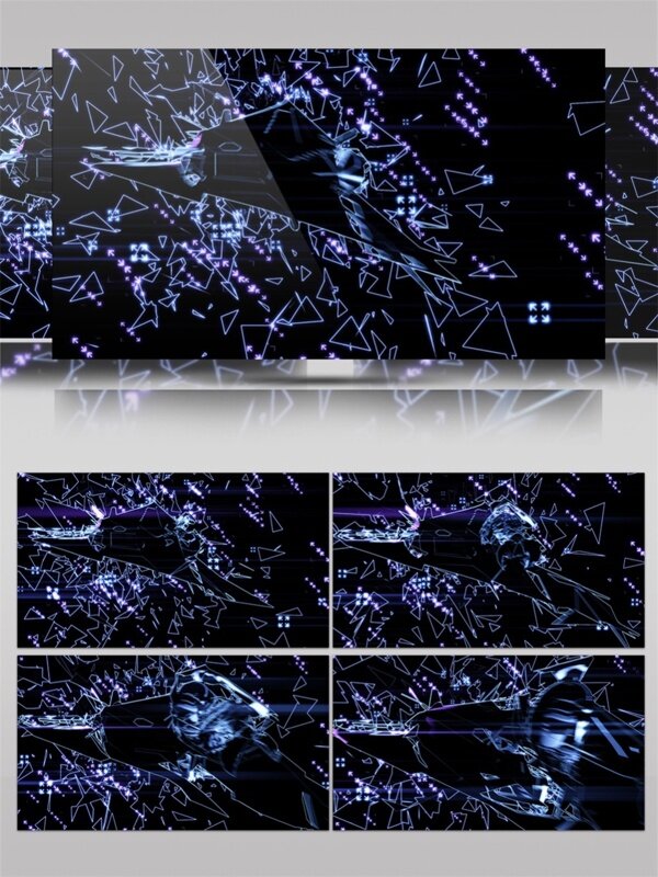紫色幻彩光束视频素材
