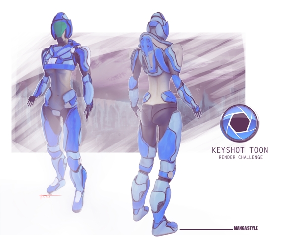 KeyShot科幻英雄