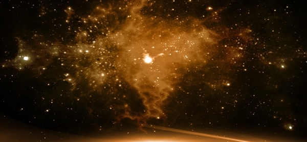 黄色粉末星光设计背景