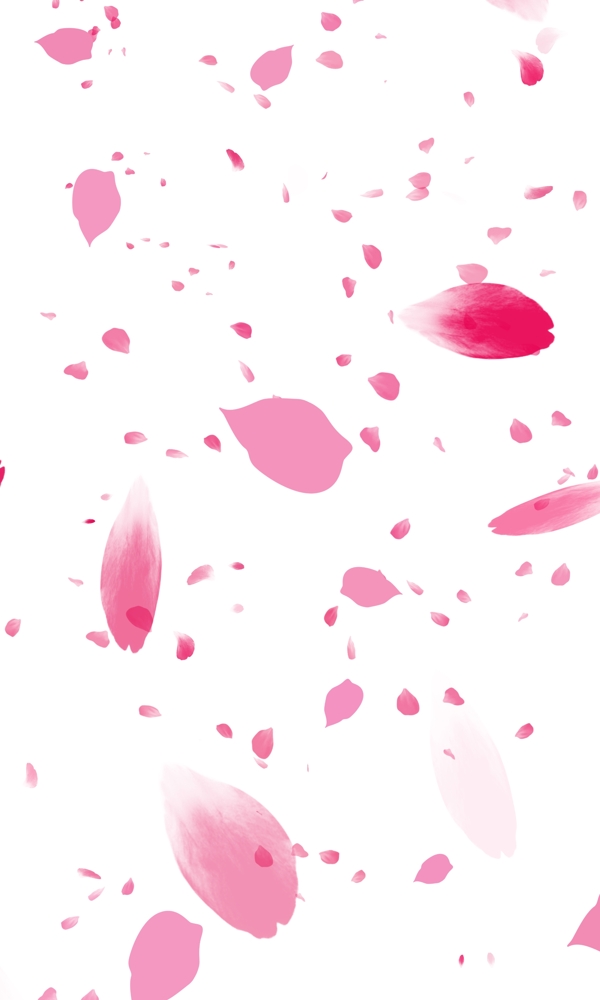 粉红色的花瓣雨背景免扣