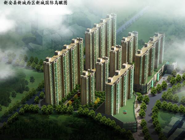 小區(qū)鳥瞰圖圖片