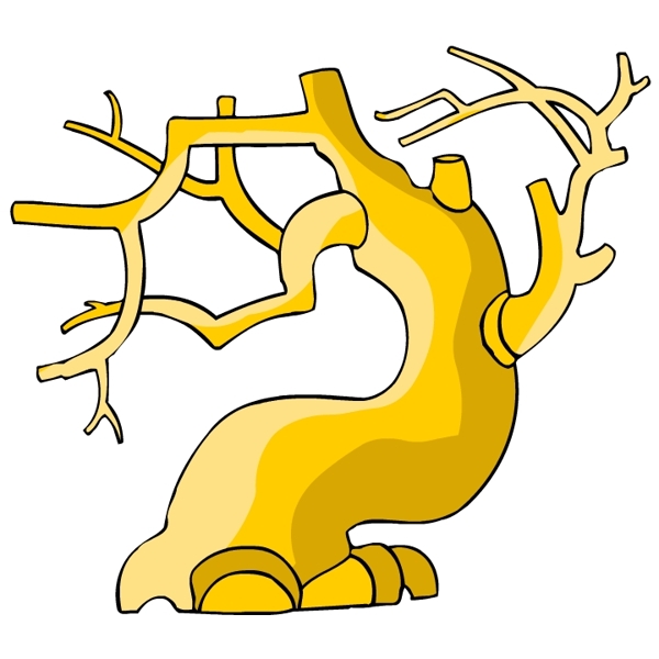 樹木古典插畫