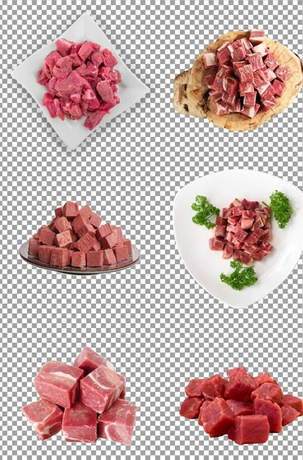肉粒肉块图片