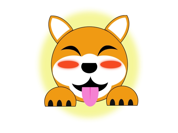 可愛秋天犬設(shè)計元素