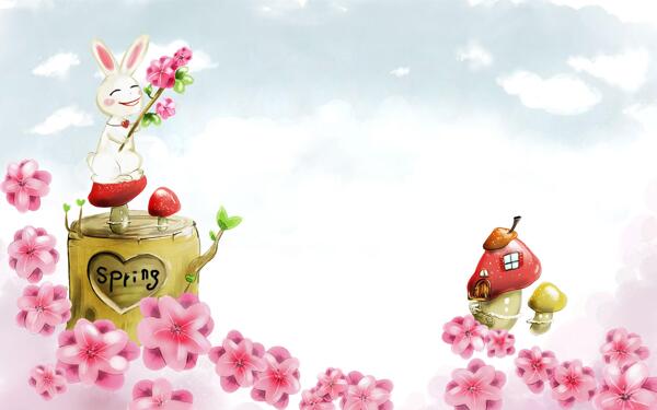 美麗的兒童插畫背景圖22圖片