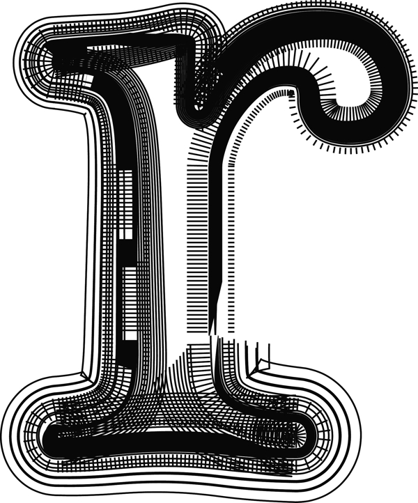 字體說明字母R