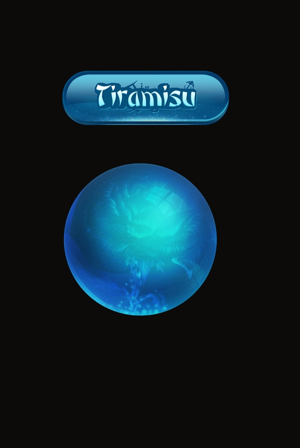 游戏UI按钮水晶材质球