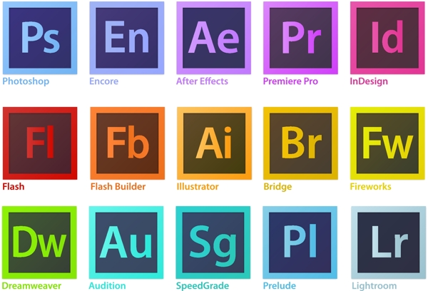 AdobeCreativeSuite矢量圖標(biāo)矢量