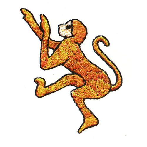繡花動(dòng)物猴子色彩黃色免費(fèi)素材