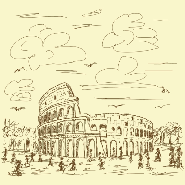 罗马圆形大剧场旧货