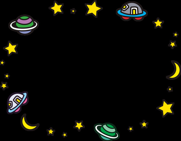 行星月亮png元素素材
