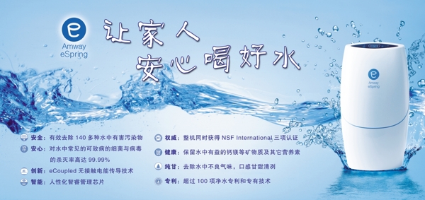安利凈水器宣傳海報(bào)