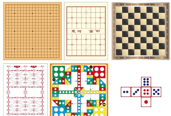 围棋中国象棋国际象棋军棋图片